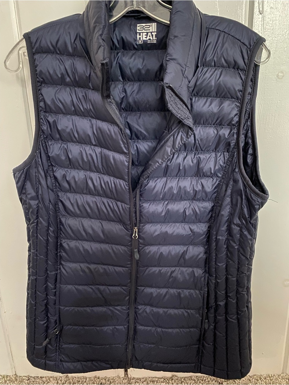 32 Degrees Women's Navy Quilted Puffer Vest